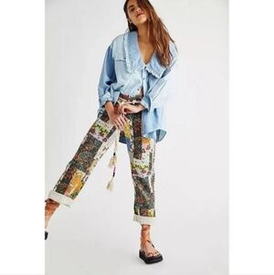 Free People Roads Merge Trouser Pants Size 6